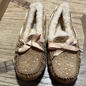 UGG Women's Brown Moccasins with Bow